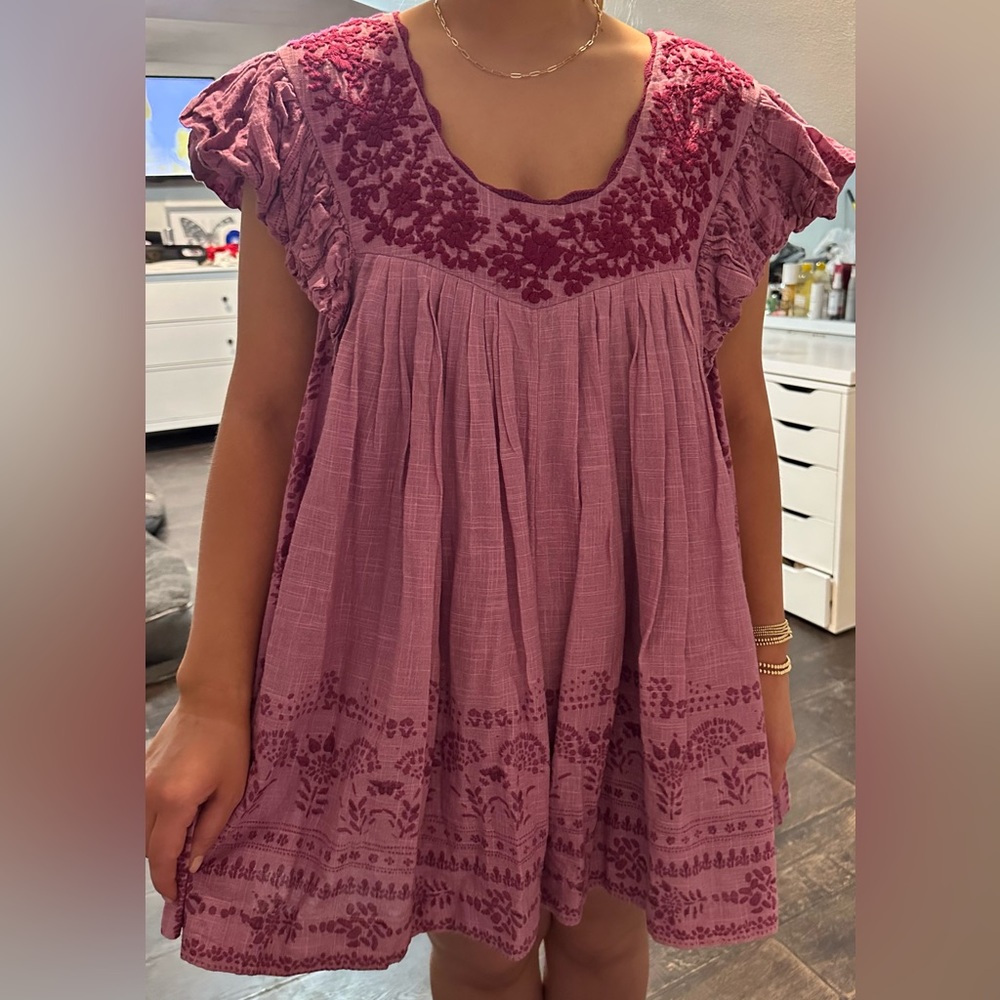 NWT Free People Cutie Pie Romper in Azalea